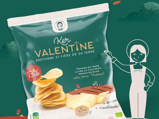 Chips bio cuites au chaudron, Ker Valentine