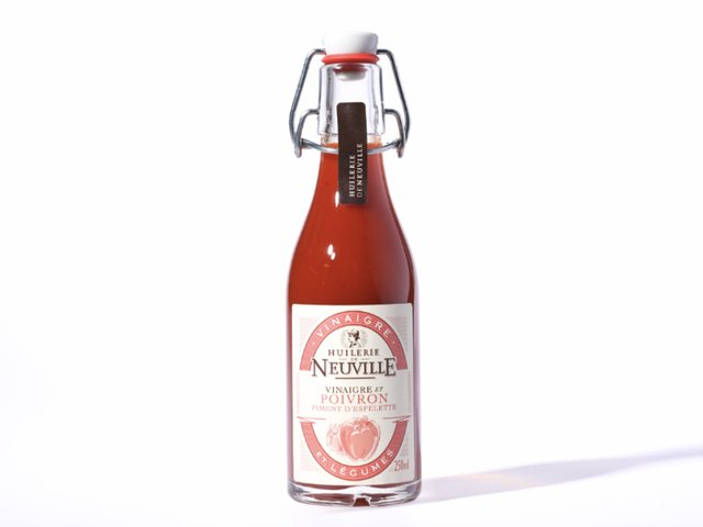 Vinaigre poivron piment d'Espelette, Huilerie de Neuville