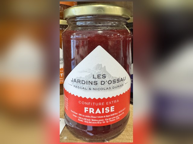 Confiture extra fraise, Les Jardins d'Ossau