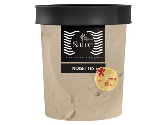 Glace Noisettes, Les Fermiers Sablé
