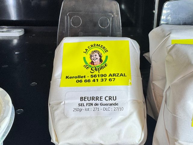 Beurre cru au sel fin de Guérande, La Crèmerie de Sophie